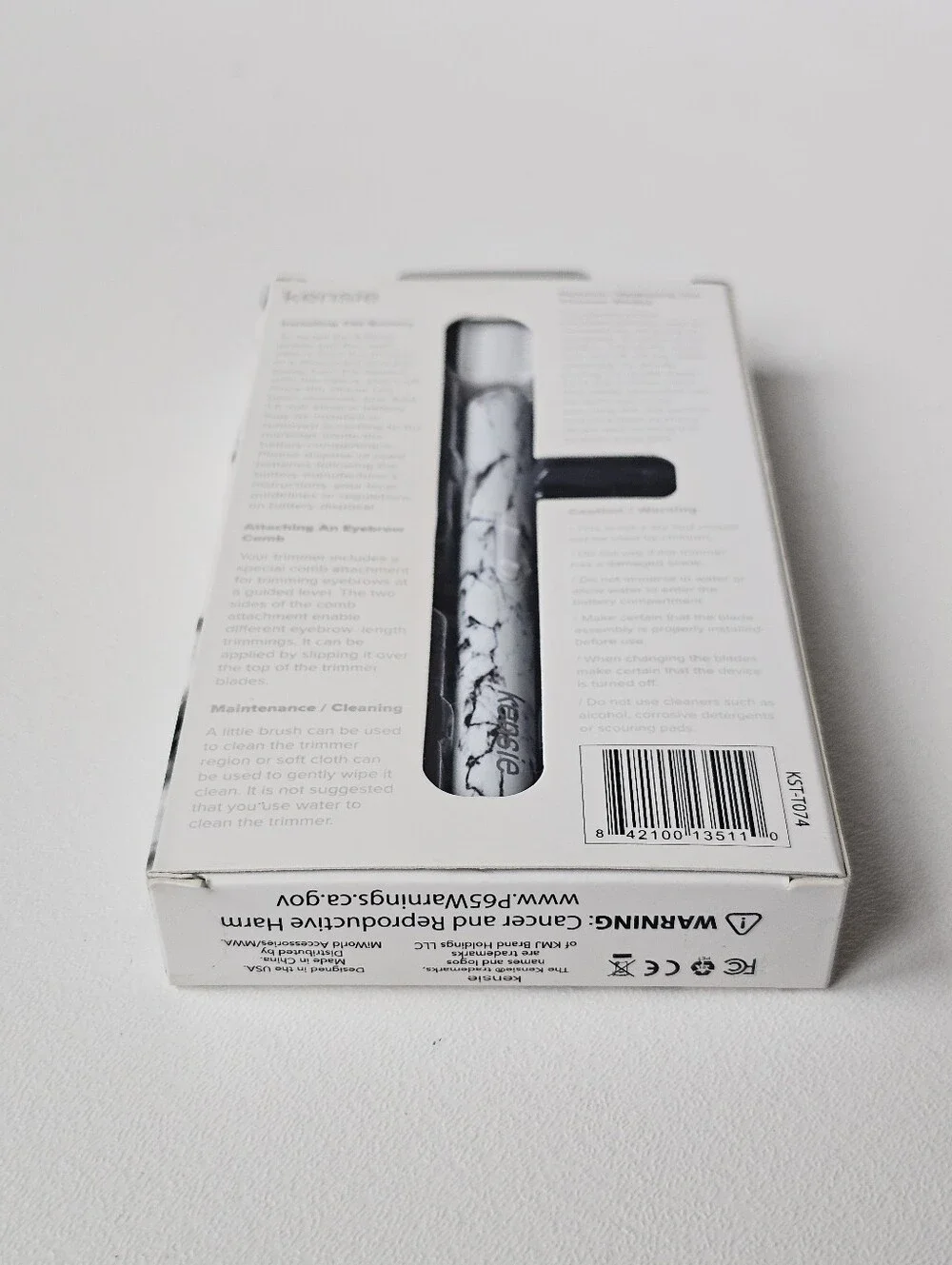 Kensie Precise Body & Brow Trimmer Marble Print New in Box